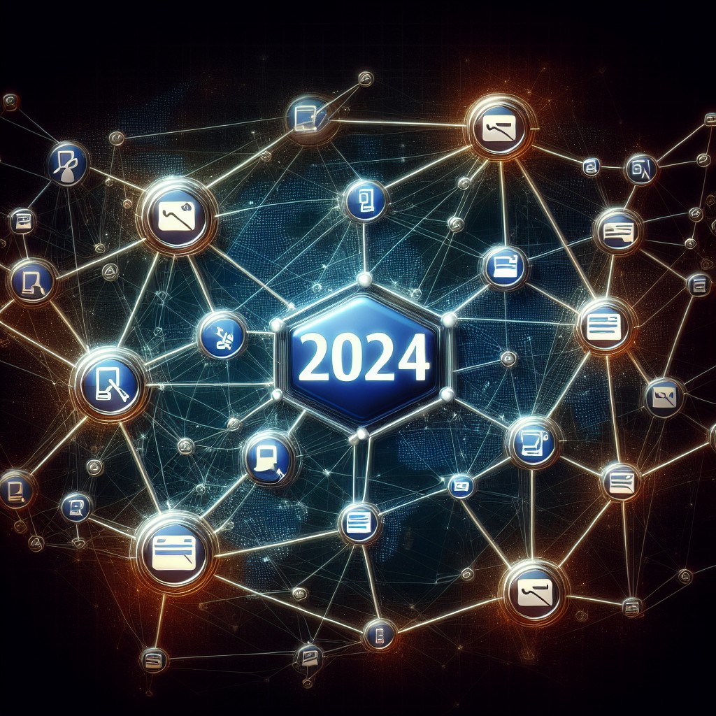 Illustration d'une stratégie de backlinks pour le SEO en 2024, montrant des liens connectant différents sites Web.