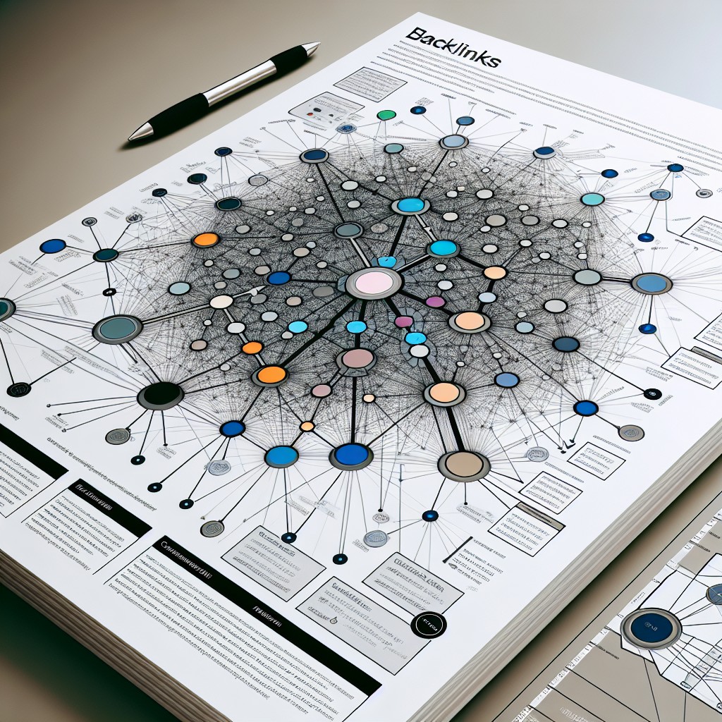 Image de couverture représentant des schémas de liens entre différents sites web, symbolisant les backlinks et leur rôle en SEO.