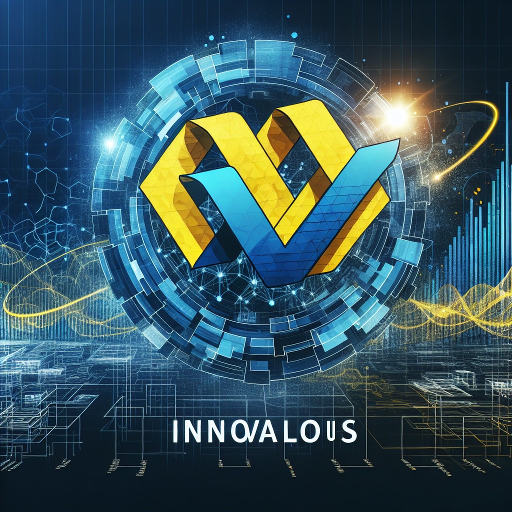 Graphique dynamique illustrant la transformation numérique en Wallonie avec le logo d'Innovaplus