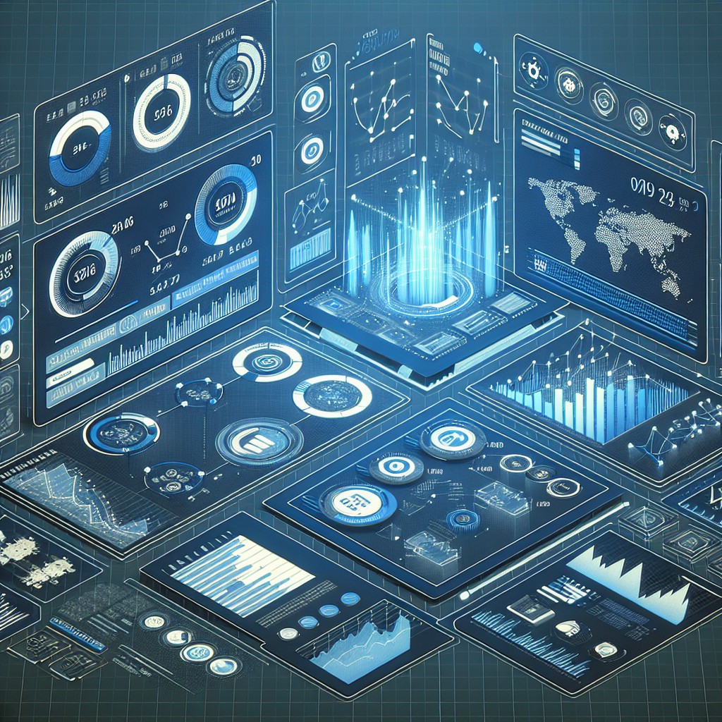 Illustration d'une interface numérique représentant la croissance digitale d'une entreprise.