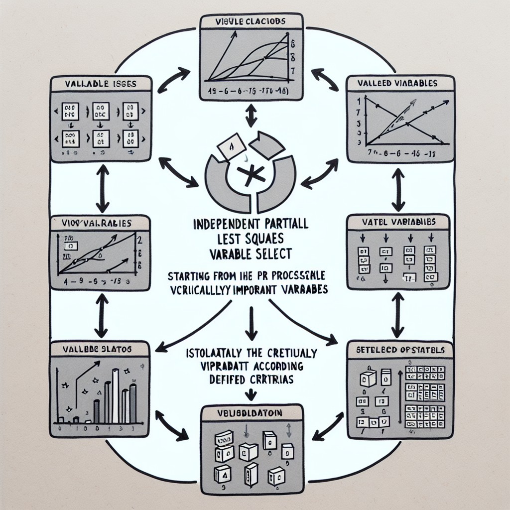 Diagramme illustrant le processus d'IPLS pour la sélection de variables.