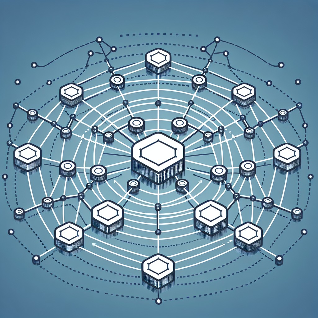 Alt text: Une illustration représentant un réseau interconnecté de backlinks pour améliorer le SEO d’un site web.