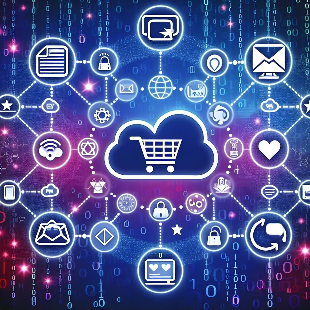 Image de couverture montrant des outils digitaux interconnectés illustrant la fidélité client à l'ère numérique.