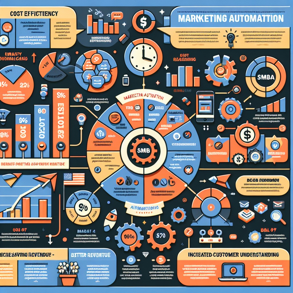 Graphique illustrant les avantages du marketing automation pour les petites et moyennes entreprises (PME).