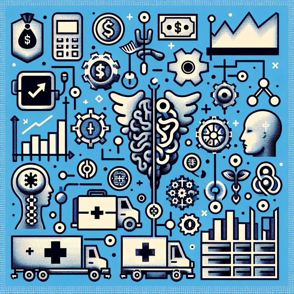 Une illustration représentant divers secteurs belges (finance, santé, logistique) intégrant le Machine Learning dans leurs opérations.