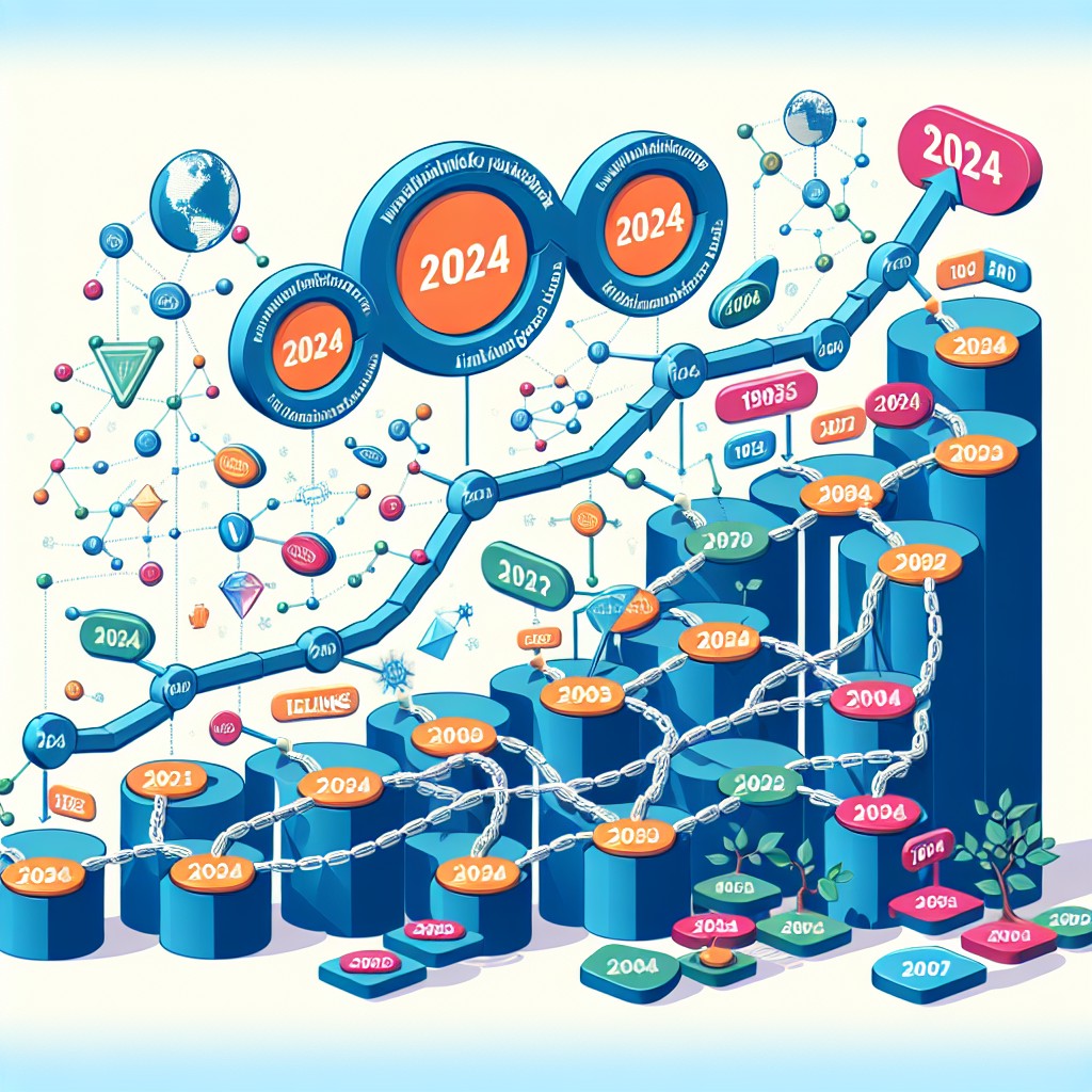 Illustration de l'évolution du netlinking en 2024 avec une stratification de liens montrant la qualité et la diversité des backlinks.