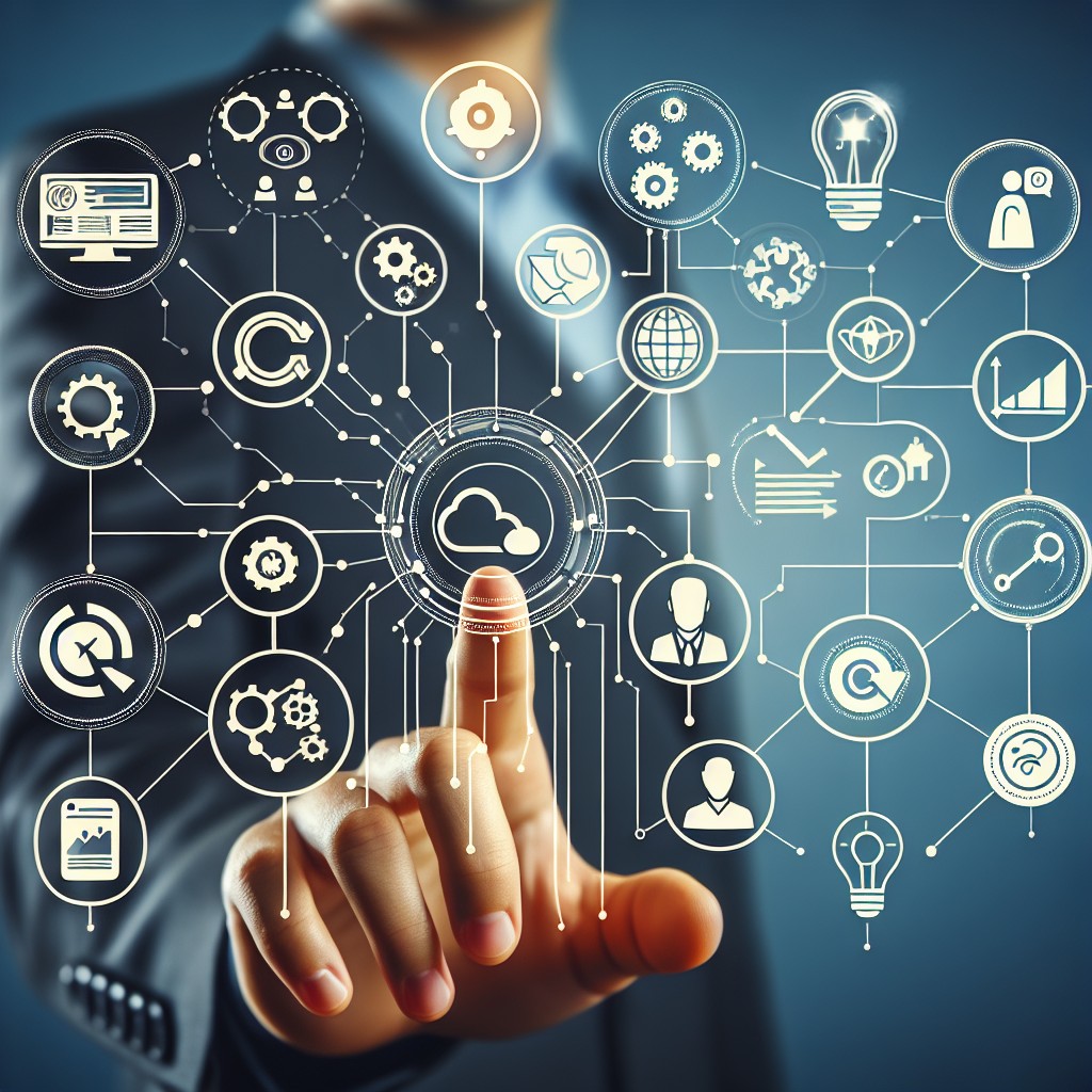 Un diagramme montrant les différentes fonctionnalités d'un CRM moderne.