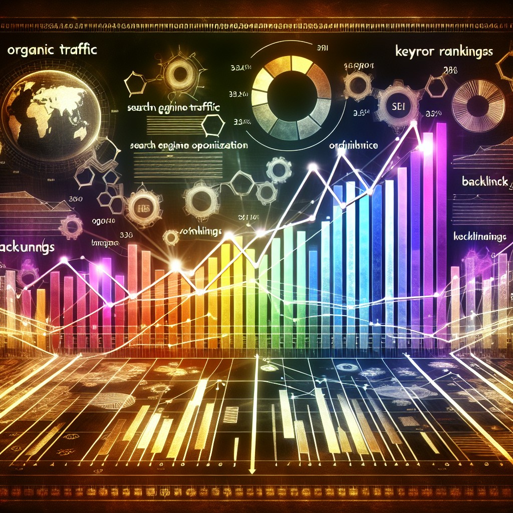 Image représentant des graphiques de croissance illustrant l'impact positif du SEO sur les performances en ligne d'une entreprise.