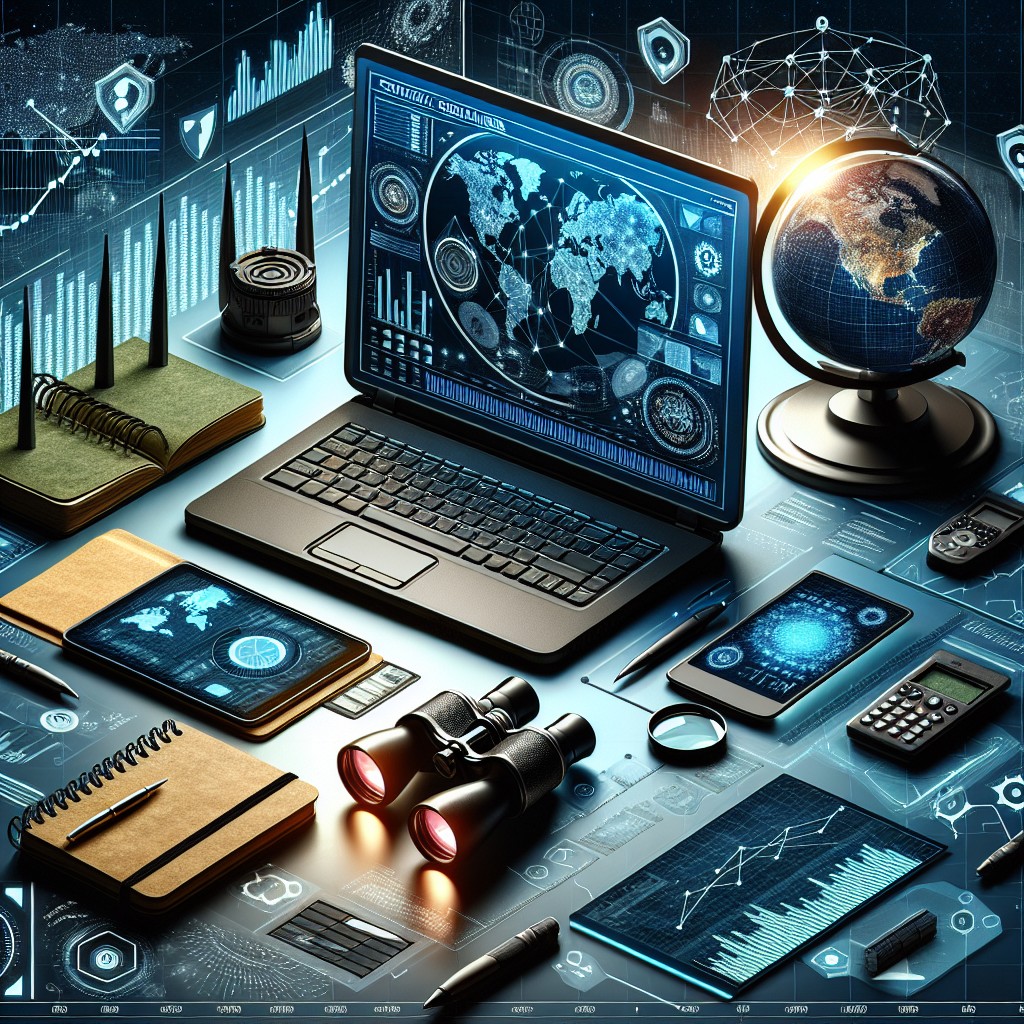 Image de couverture illustrant des outils de surveillance stratégique et d'analyse de données pour PME.