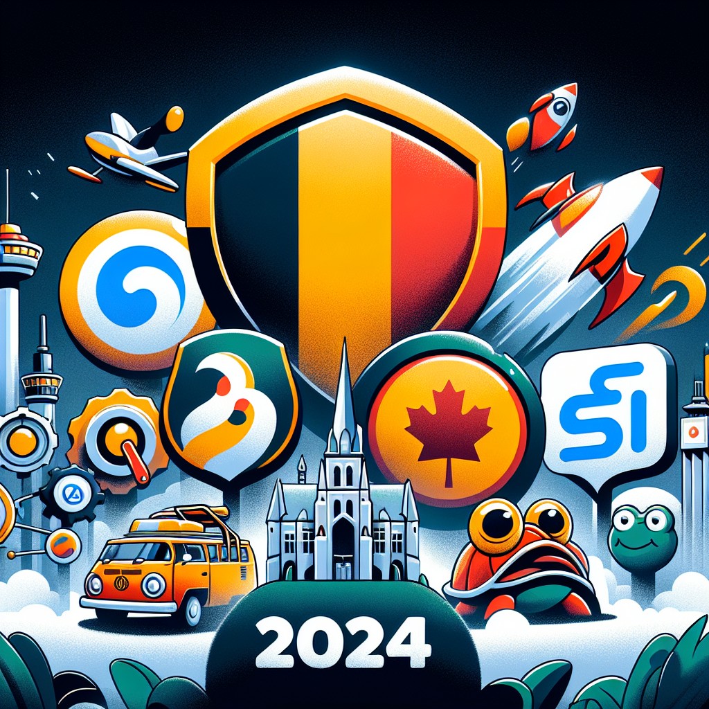 Image de couverture illustrant les principaux outils SEO belges pour 2024, avec des logos de SEMrush, Ahrefs, Screaming Frog, Sitebulb et SE Ranking.