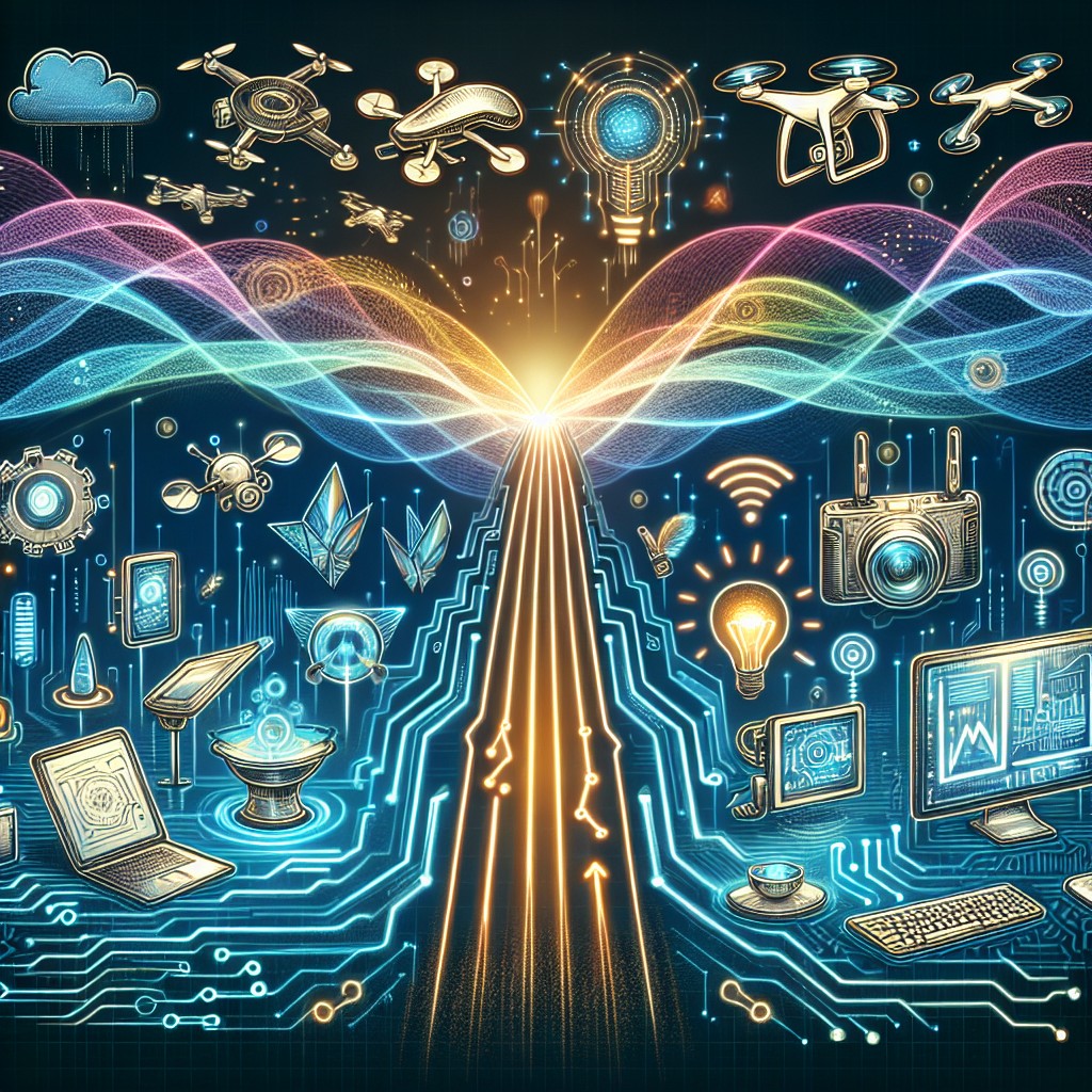 Image de couverture illustrant la transformation numérique, avec des éléments technologiques modernes et un chemin vers l'avenir.