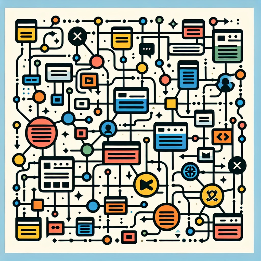 Illustration montrant des connexions entre différents sites web pour symboliser les backlinks