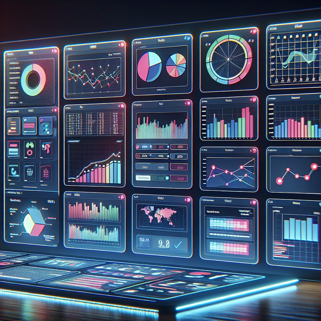 Une image représentant un tableau de bord numérique avec des graphiques et des calendriers, symbolisant l'organisation et la gestion de projets.