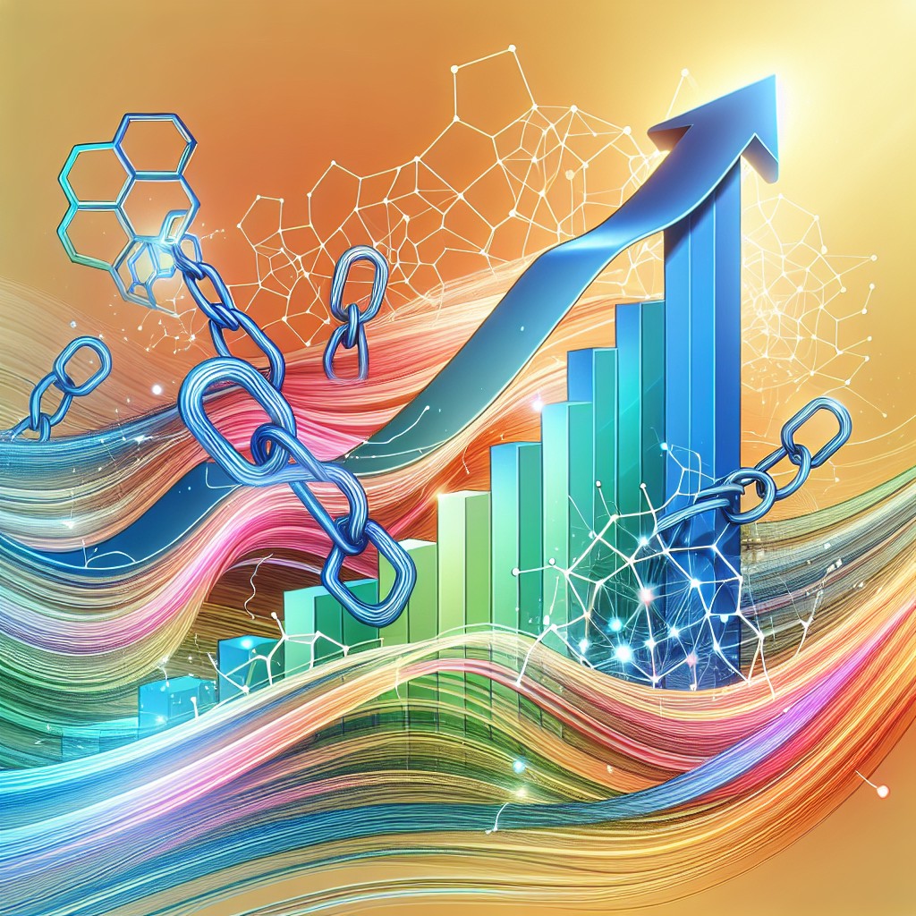 Une illustration représentant la croissance organique du trafic web grâce à des backlinks de qualité.