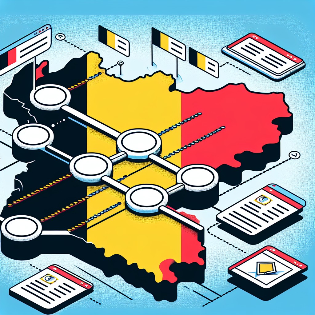 Illustration montrant l'importance des backlinks dans une stratégie SEO en Belgique.