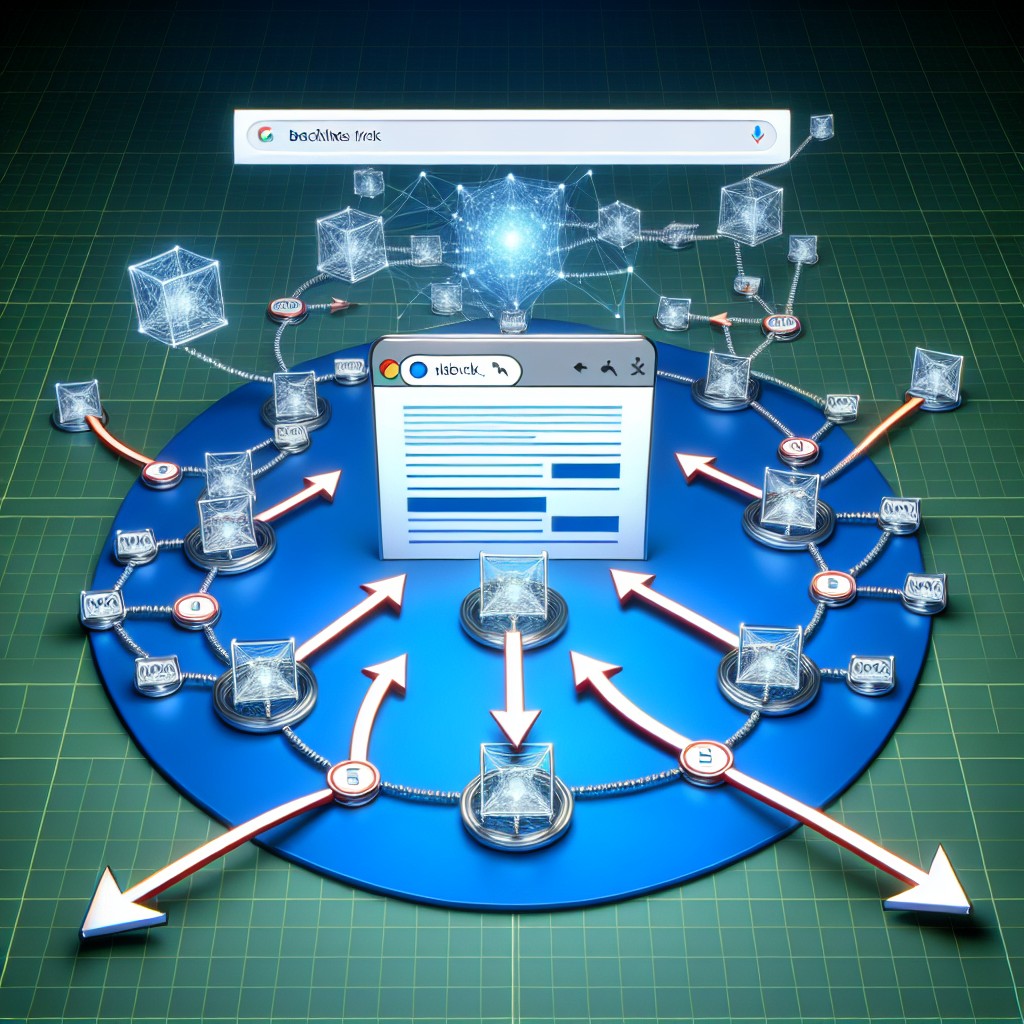 Un schéma illustrant comment les backlinks améliorent la visibilité d'un site web dans les résultats de recherche.