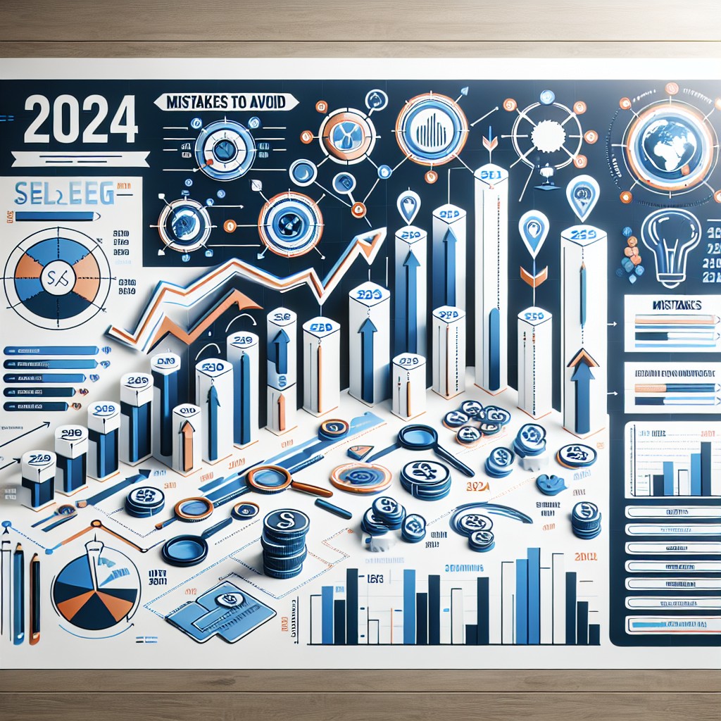 Un graphique illustrant les tendances SEO de 2024 en Belgique, mettant en avant les erreurs courantes à éviter.