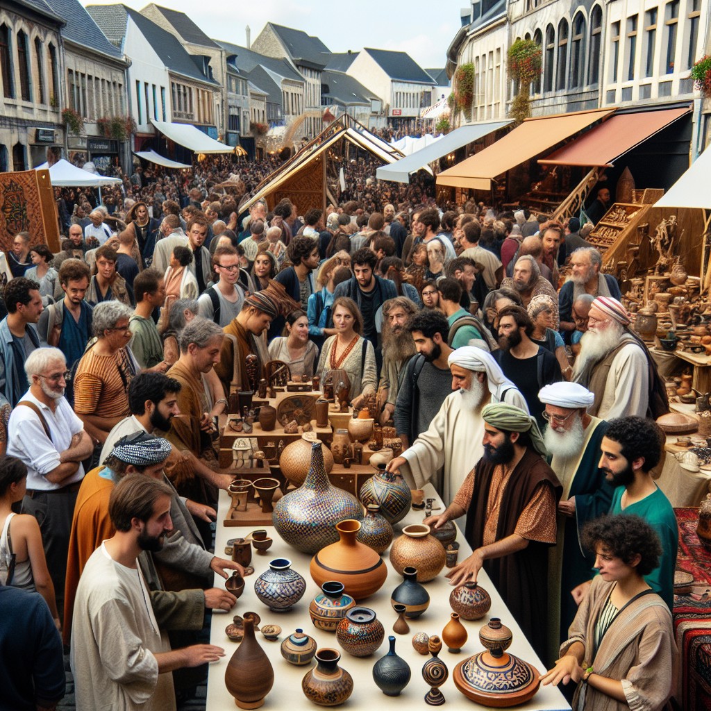 Artisan showcase at Namur 2024, blending tradition with modern innovation through crafts.