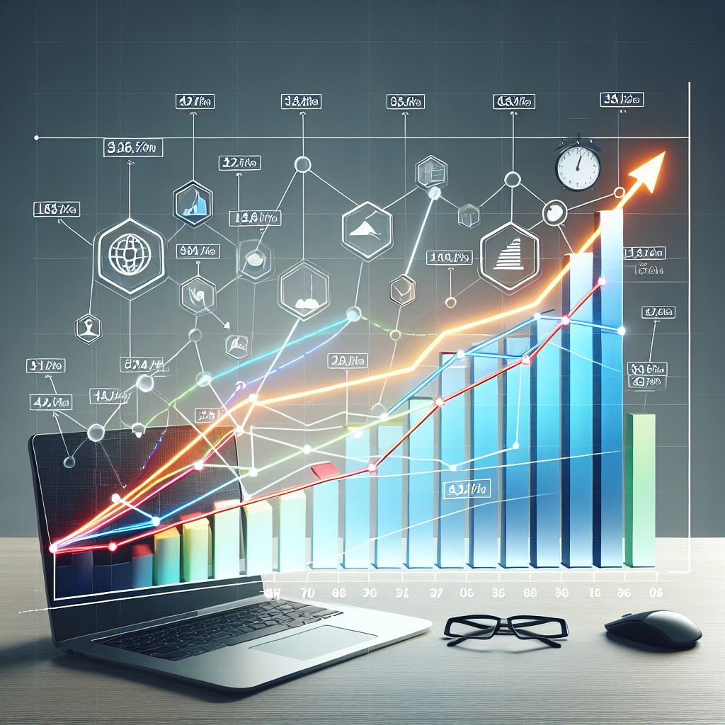 Image d'un graphique montrant une augmentation du trafic en ligne grâce aux backlinks.