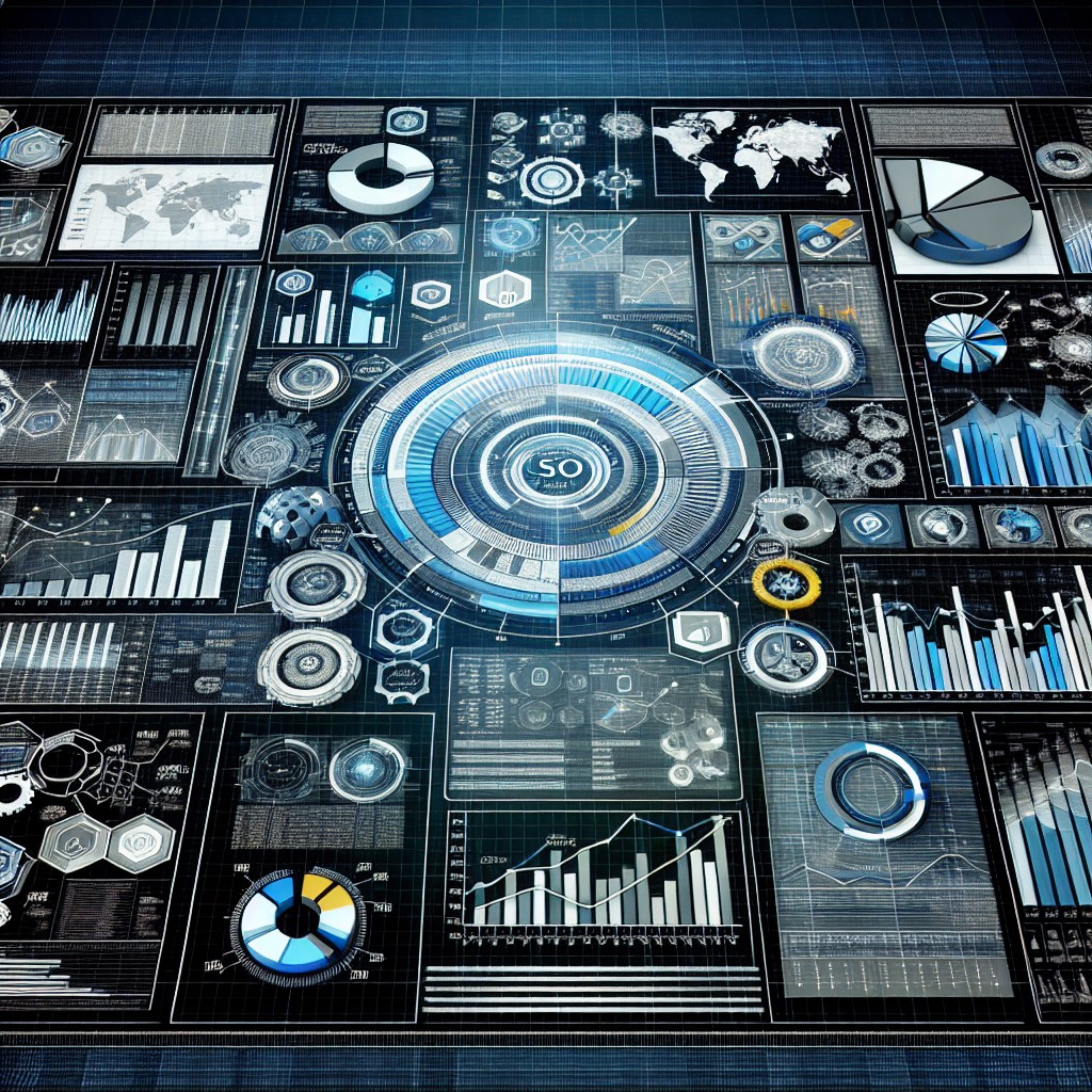 Image représentant des graphiques et rapports d'analyse SEO, symbolisant la mesure du ROI en marketing digital