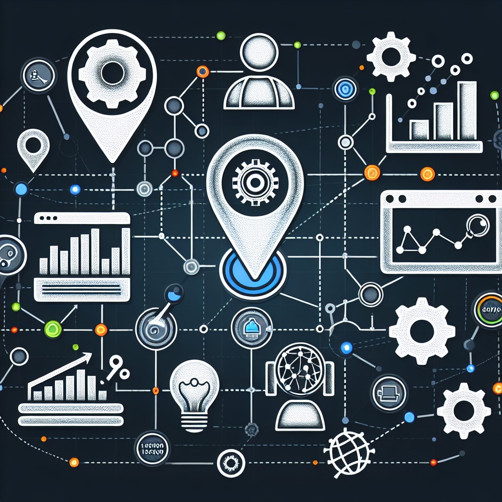 Une illustration représentant la connexion entre le SEO local et les technologies d'intelligence artificielle.