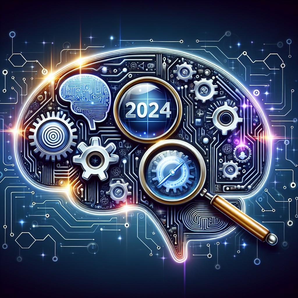 Image de couverture illustrant les tendances SEO émergentes pour l'année 2024, avec des éléments visuels représentant l'intelligence artificielle et le machine learning.