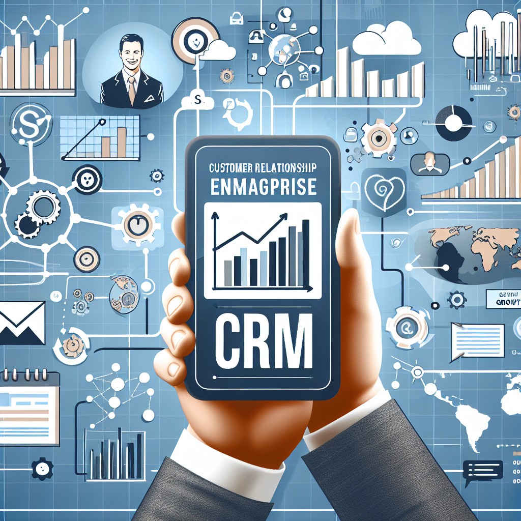 Image de couverture illustrant l'importance du CRM pour une PME, avec des graphiques de croissance et d'interaction client.