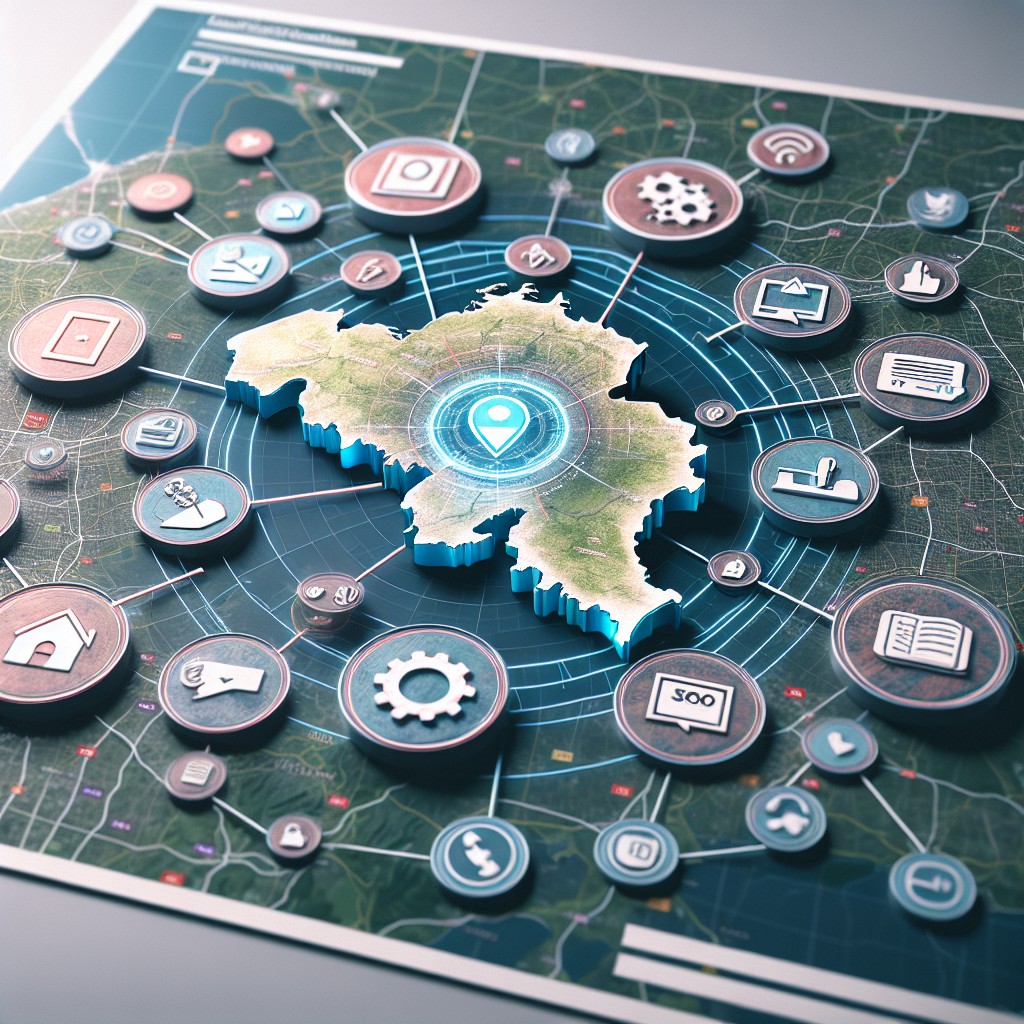 Image de couverture montrant une carte de la Belgique entourée d'icônes digitales, soulignant l'importance de la stratégie de contenu