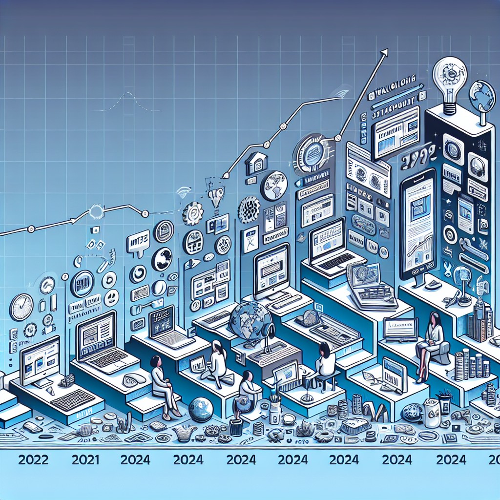 Couverture représentant l'évolution technologique dans la création de sites web pour les entreprises wallonnes en 2024