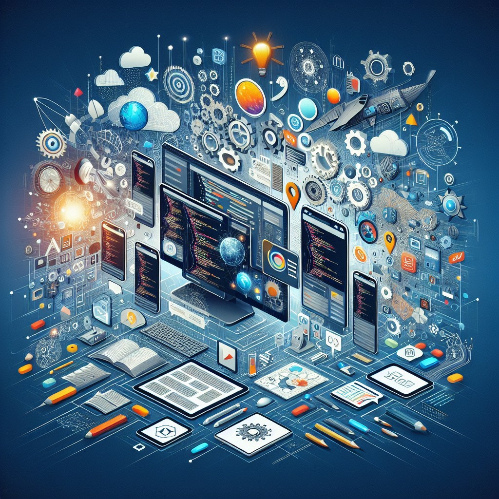 Image de couverture illustrant des technologies web innovantes avec des éléments de personnalisation et d'interface utilisateur dynamique.