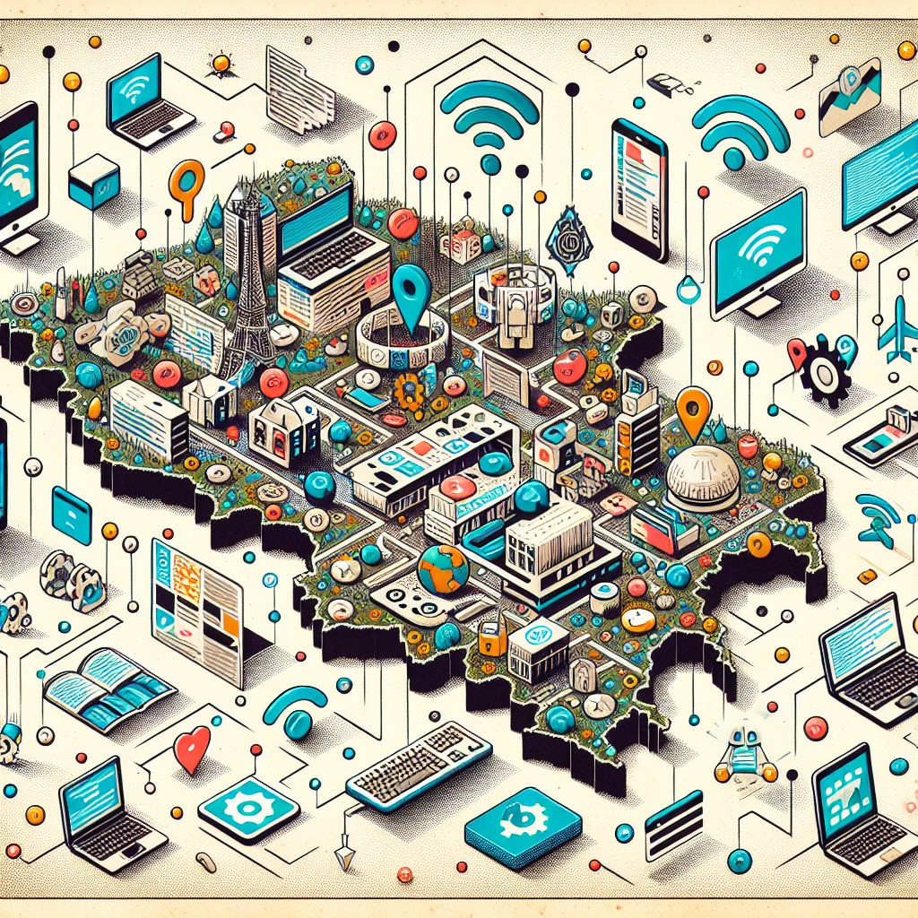 Une illustration des nouvelles technologies digitales utilisées dans la création de sites web en Wallonie