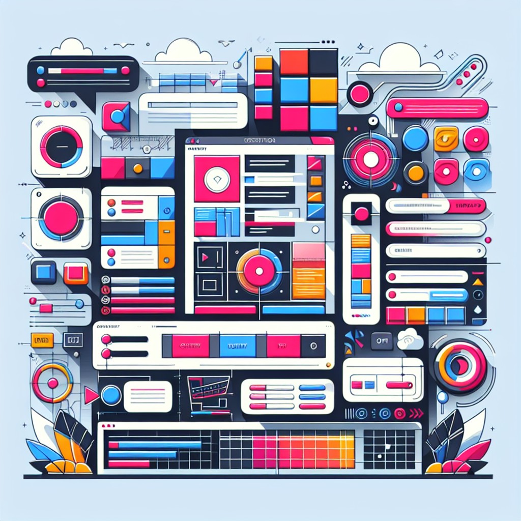 Image de couverture illustrant des éléments colorés et modernes de web design.