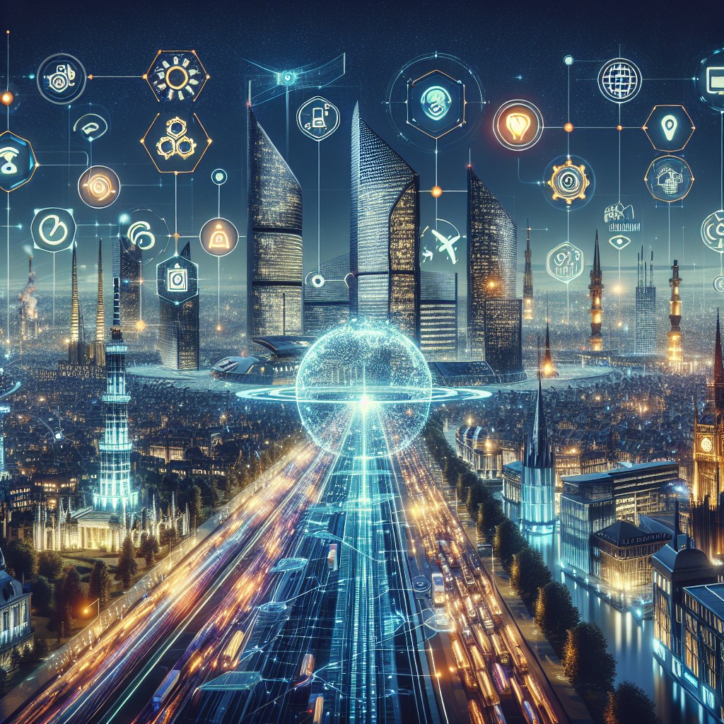 Image de couverture représentant une scène futuriste de la technologie en Belgique, avec des symboles de connectivité, d'innovation et de progrès.