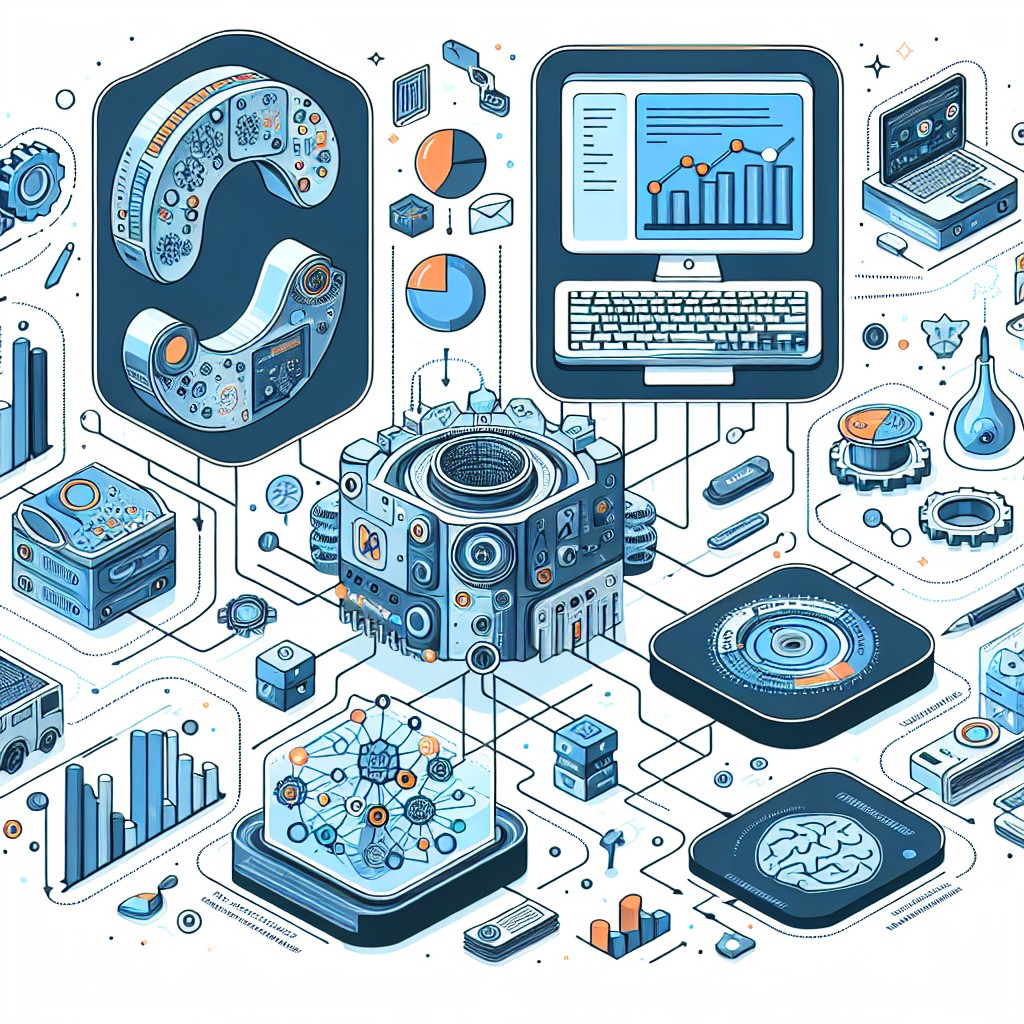 Illustration montrant l'intégration du Machine Learning dans une stratégie digitale pour PME