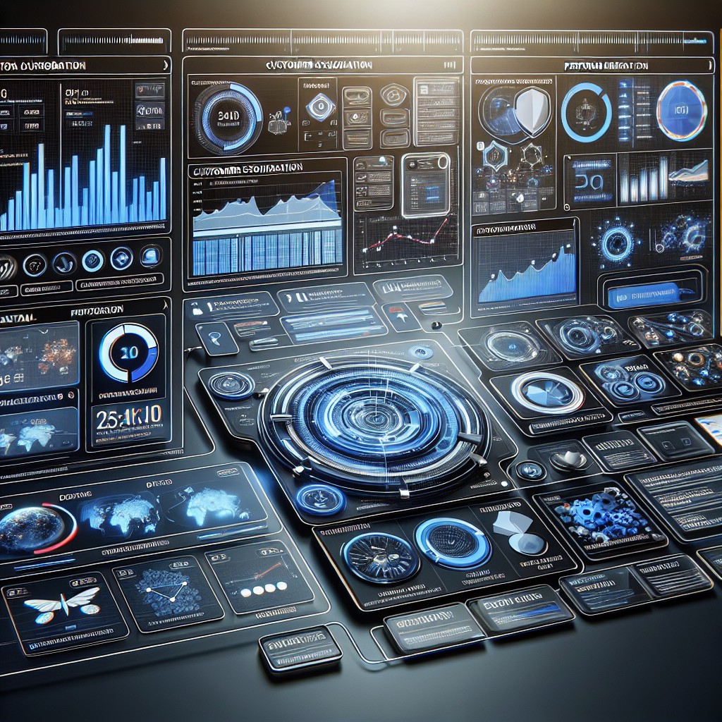 Image d'une interface numérique montrant l'automatisation des processus marketing et l'intégration des données sur un écran.