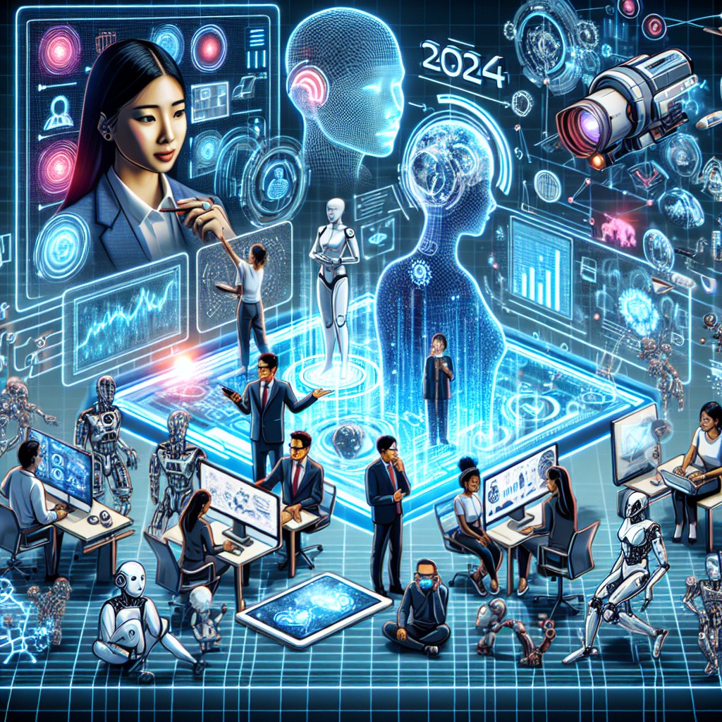 Image de couverture illustrant la transformation digitale en 2024 avec des éléments technologiques modernes.