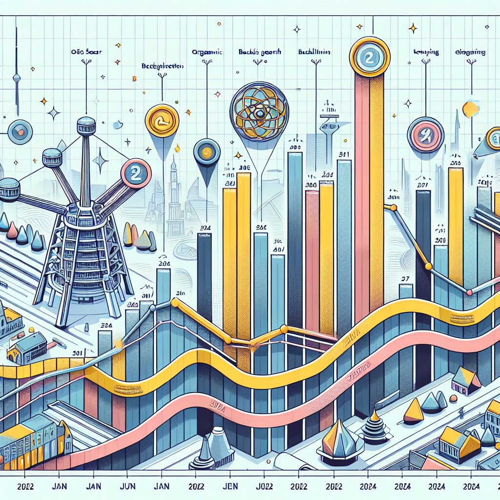 Graphique illustrant les tendances SEO en Belgique en 2024