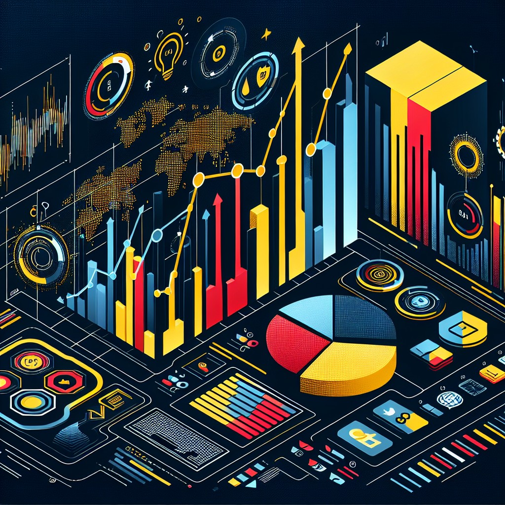 Graphique dynamique illustrant la croissance de la présence digitale en Belgique