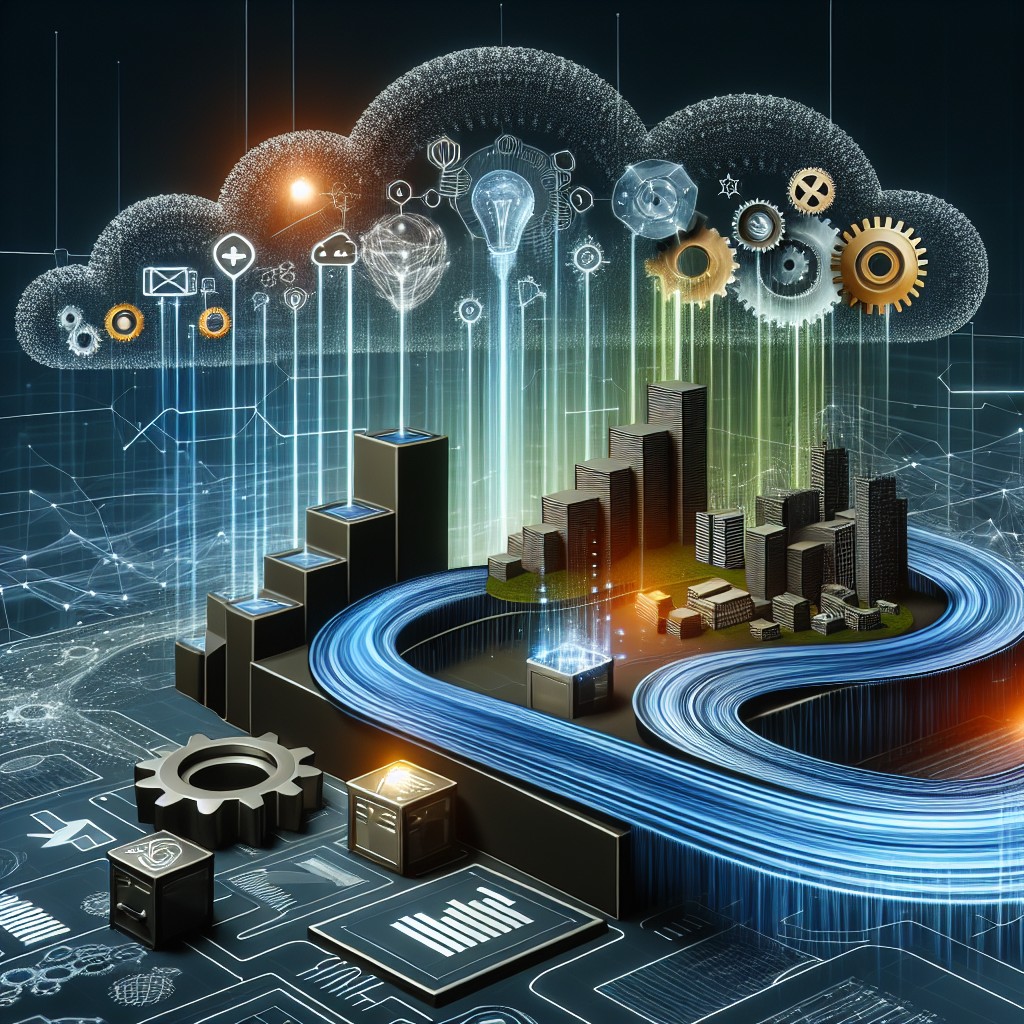 Visuel illustrant l'intégration des données dans la modernisation des PME