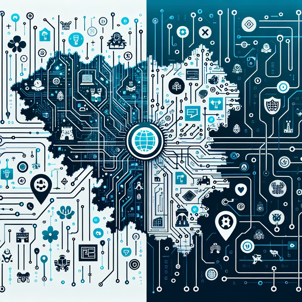 Image de couverture montrant une carte de Wallonie avec des icônes digitales et technologiques.