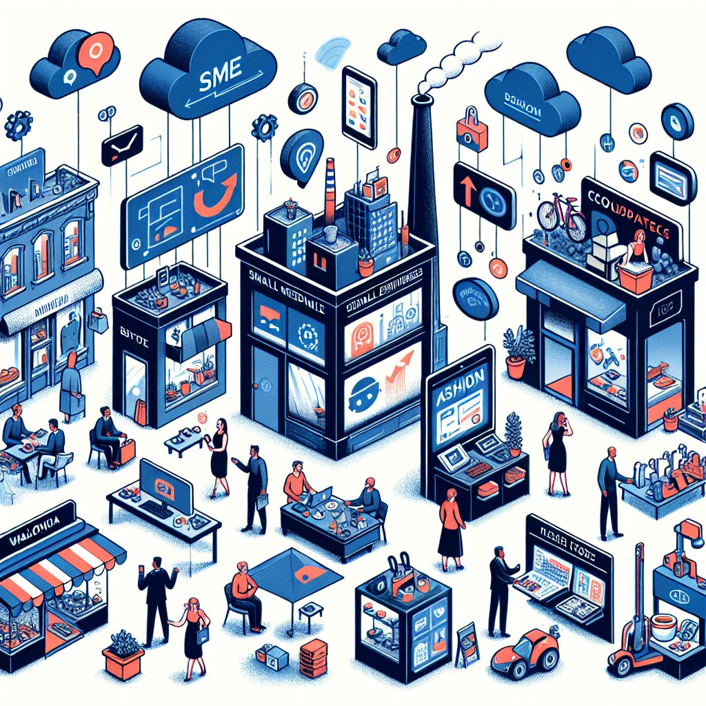 Illustration de PME en Wallonie adoptant des technologies numériques innovantes pour stimuler leur croissance et compétitivité.