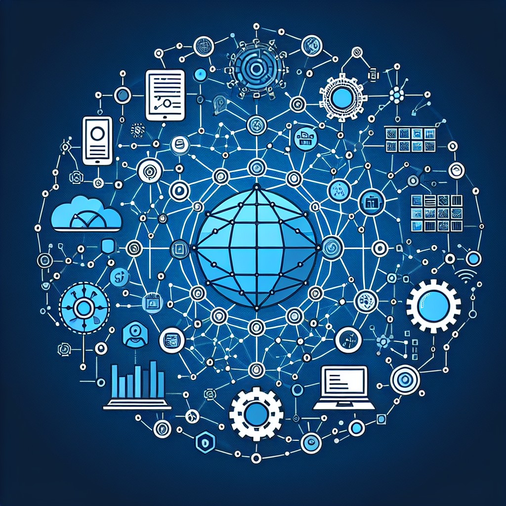 Illustration de réseaux numériques symbolisant le machine learning et l'optimisation des ressources.