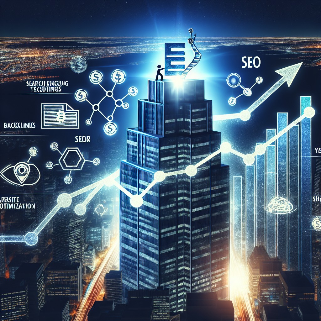 Image de couverture montrant une PME se hissant au sommet des résultats de recherche grâce à des techniques SEO efficaces.