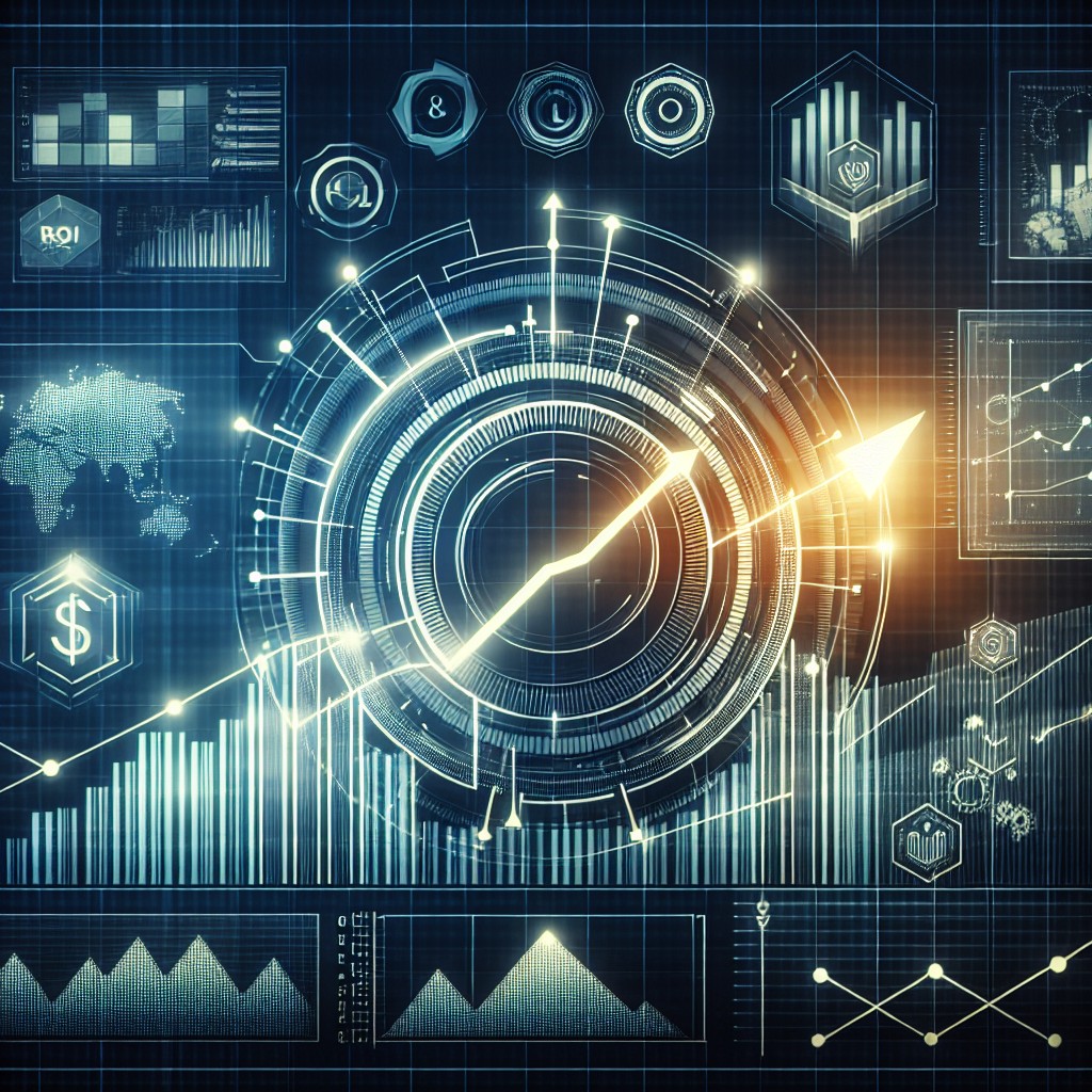 Couverture représentant la digitalisation, un graphique croissant symbolisant l'optimisation du ROI grâce à la technologie moderne.