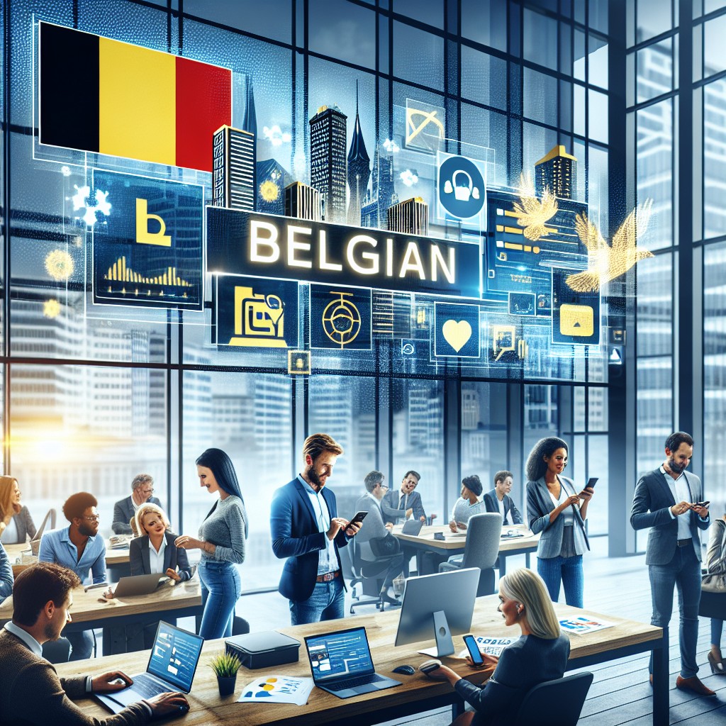 Image illustrant une entreprise belge réussissant en ligne grâce à une forte présence digitale.