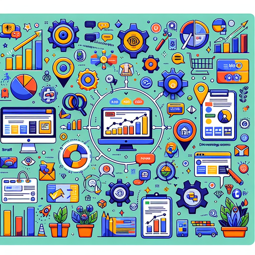 Un graphique illustrant diverses stratégies de marketing digital pour PME, mettant en évidence leur impact sur la visibilité en ligne.