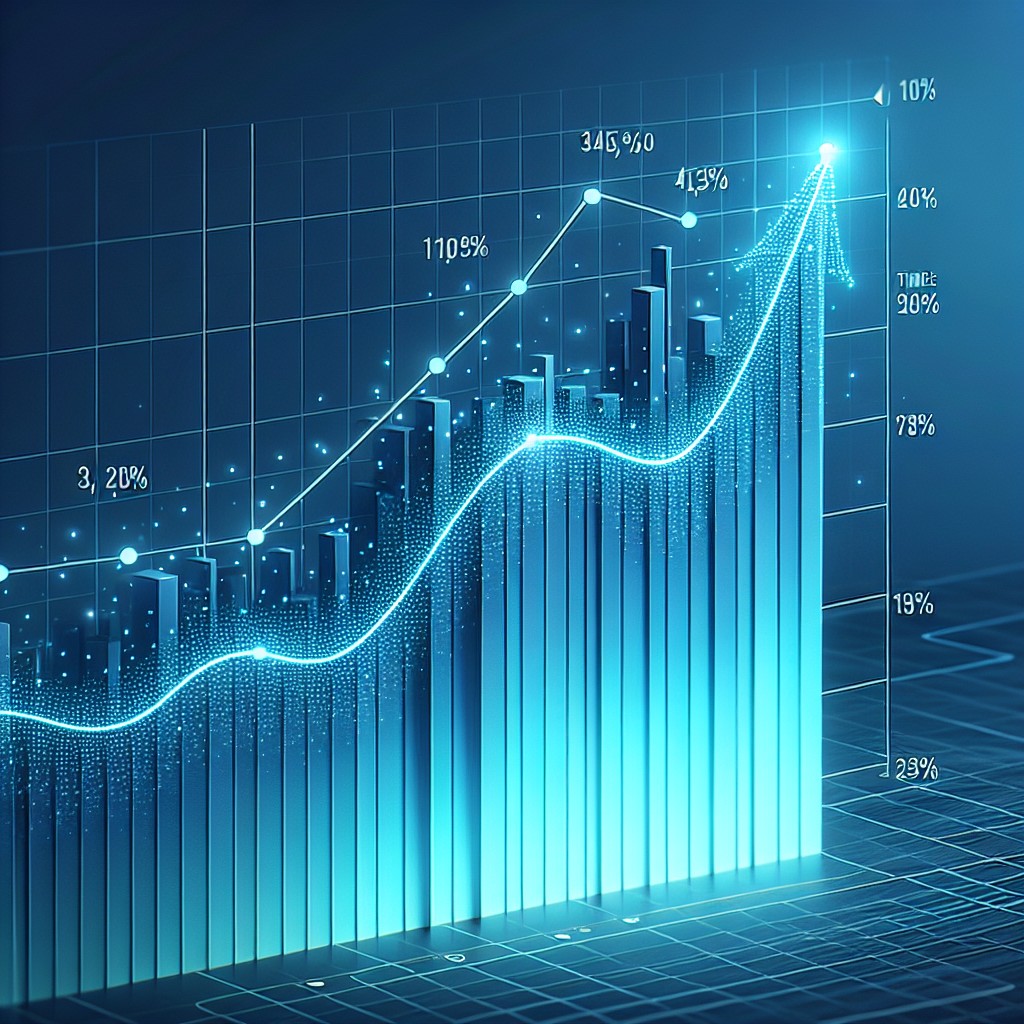 Un graphique de croissance montrant une augmentation significative du ROI dans une entreprise.