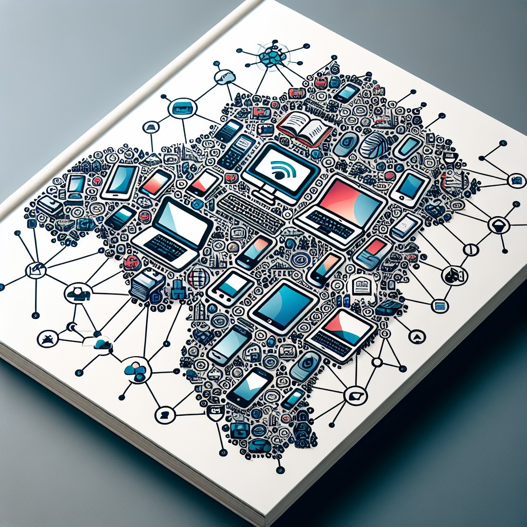 Image de couverture montrant une carte de la Wallonie avec des icônes digitales telles que des ordinateurs, des smartphones et des réseaux.