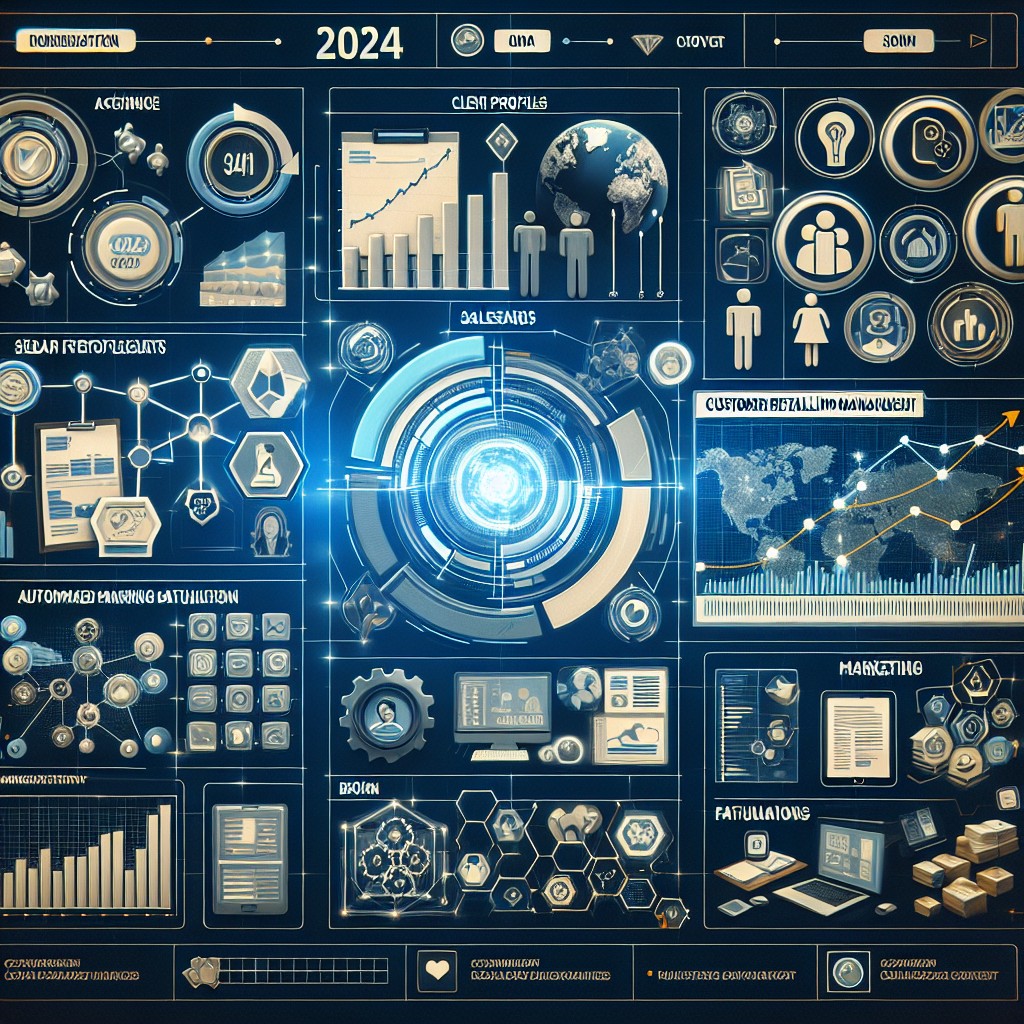 Image de couverture montrant une interface CRM moderne et des graphiques de données, symbolisant l'importance de la gestion de la relation client pour la croissance des entreprises en 2024.