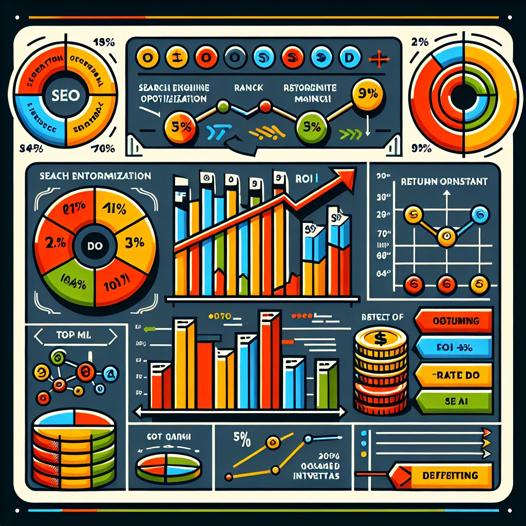 Graphique représentant l'optimisation du SEO et son impact sur le ROI.